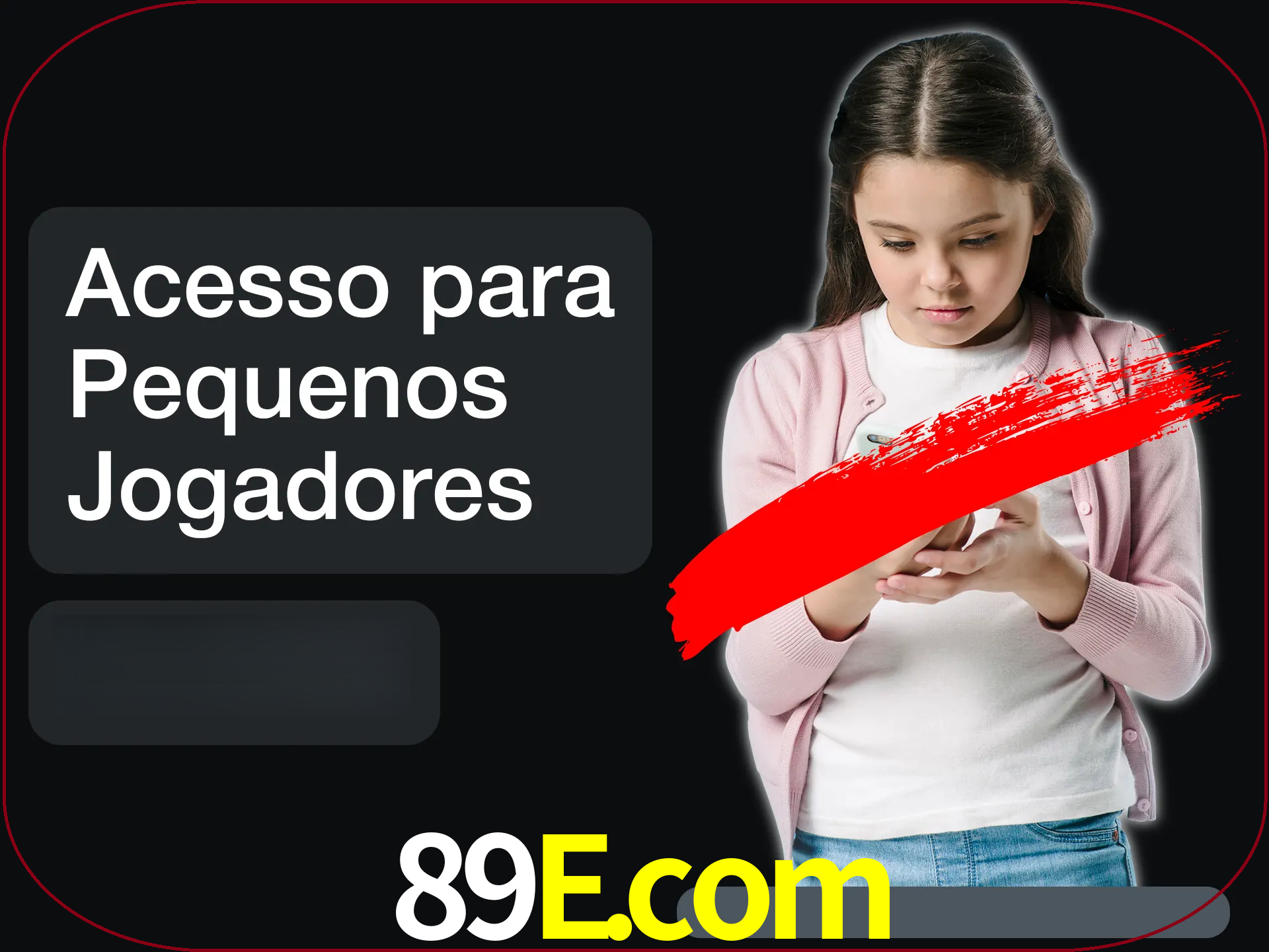 As crianças não podem jogar jogos de cassino.